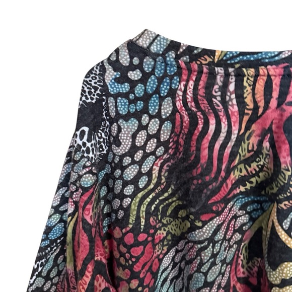 Serengeti Women's V Neck Tropical Nautical Size 3 Tunic Beach Hawaiian vibrant - Picture 8 of 13